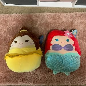 Belle and ariel squishmallows